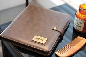 Leather Padfolio w/ Brass Accents